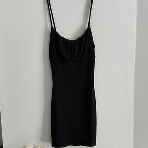 Forever 21 Little Black Dress Size Small Soft Midi Spandex